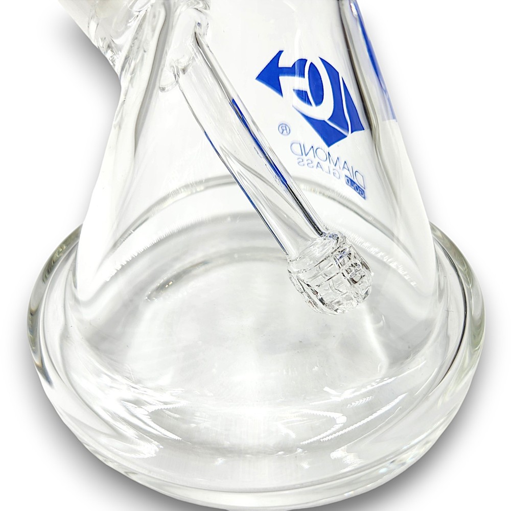 7" Small Beaker Bong Water Pipe Thick Glass Mini Hookah MATRIX PERC | Diamond