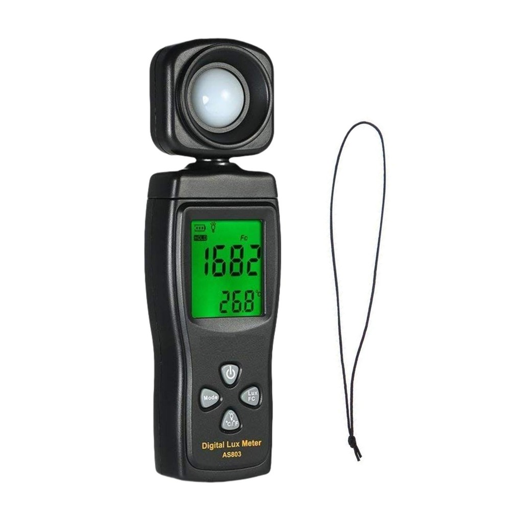 200K Lux Range Illuminance Meter W/Data Hold Display Function For Field Work