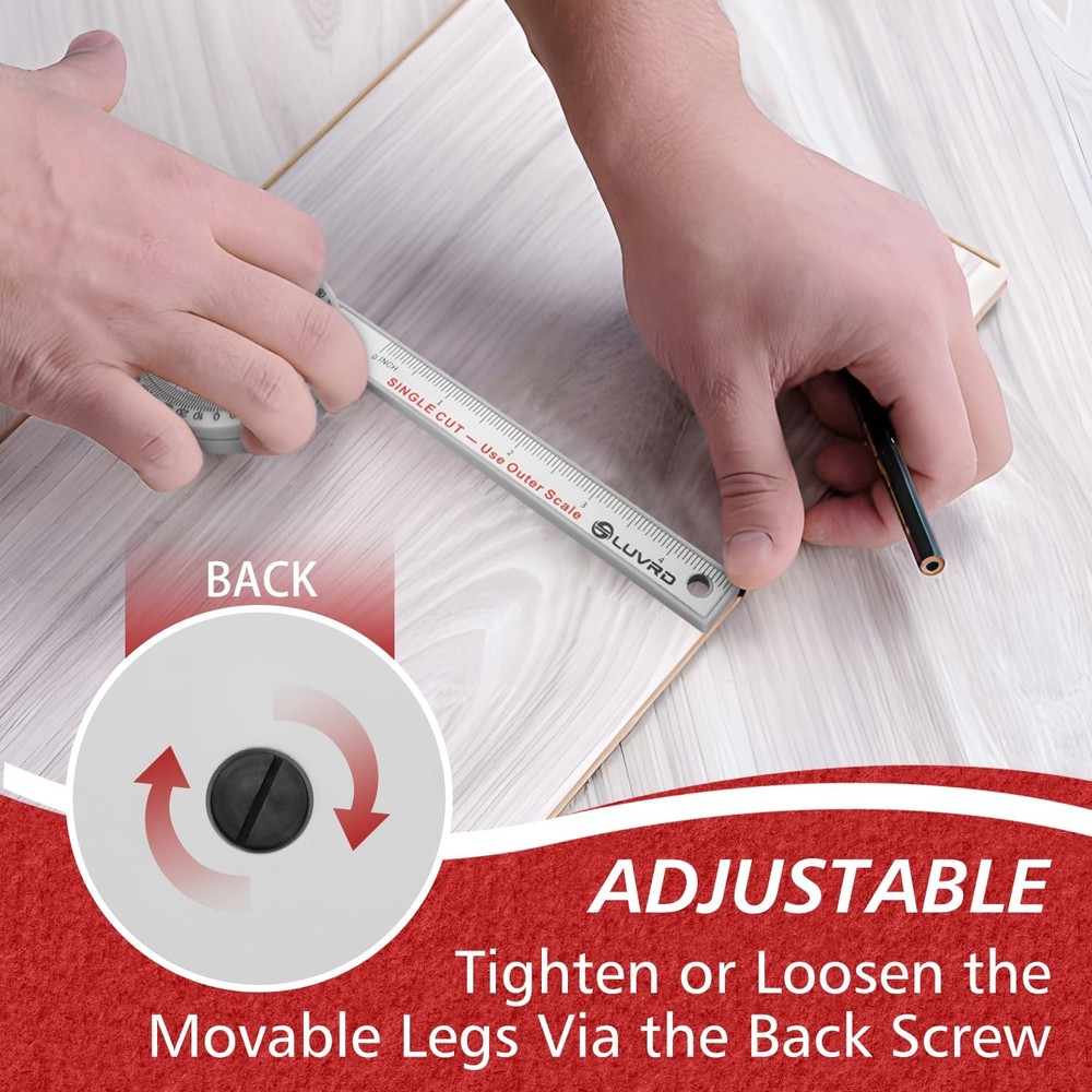 Miter Saw Protractor, Professional Miter Angle Finder for Woodworking Replace...