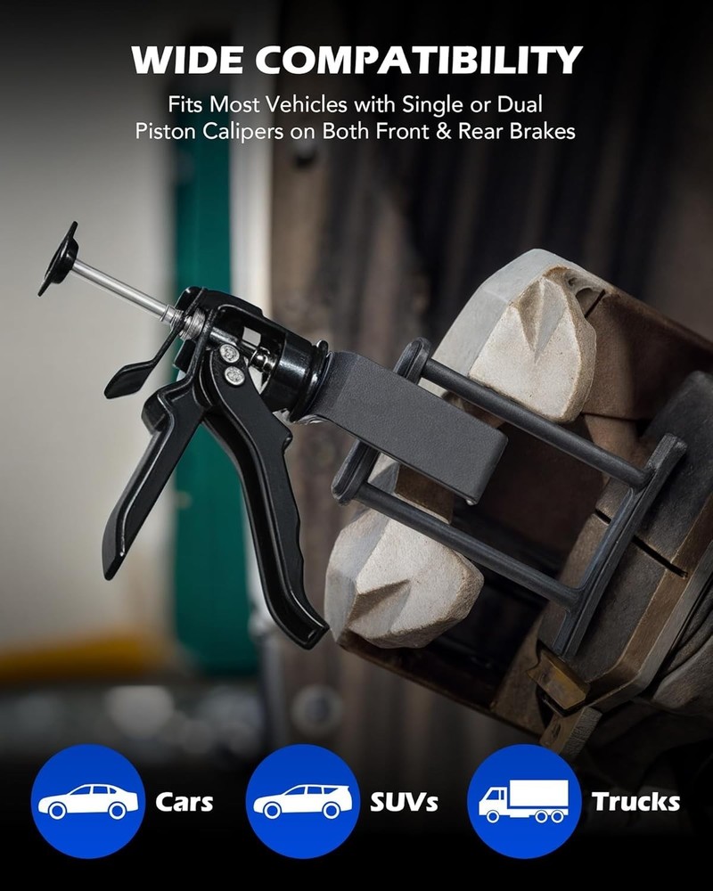 Dual Piston Brake Caliper Compressor, Heavy Duty Brake Piston Compressor Tool...