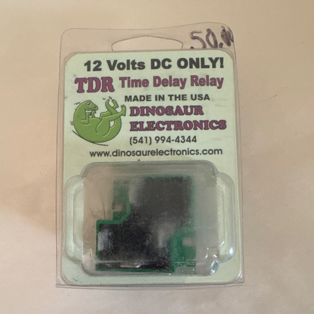 Dinosaur Electronics TDR 12V DC Time Delay Relay for Electronics