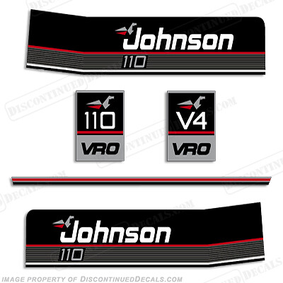 Fits Johnson 1990 110hp VRO Decals