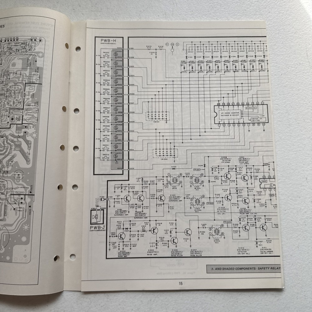 Sharp Electronics Color Television Model C1985 Preliminary Service Information