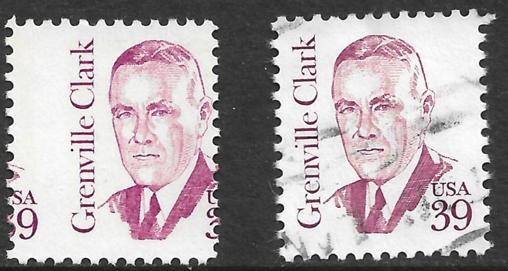 US Stamp #1867 39c. Clark Missperf Error MNH