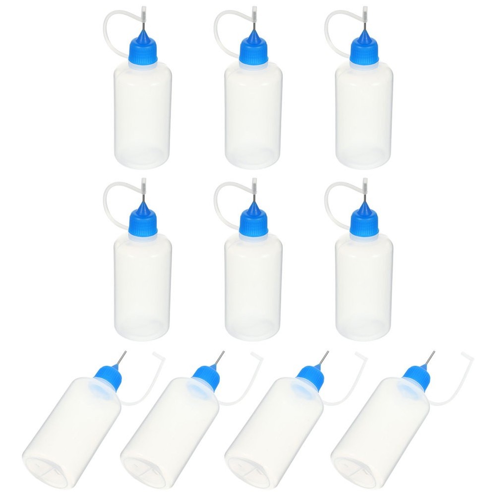 10 Pcs Craft Glue Containers Refillable Bottles Applicator Squeeze