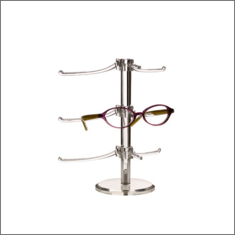 Eyewear Sunglass Display - Beveled base Y-clip eyewear display (Medium)