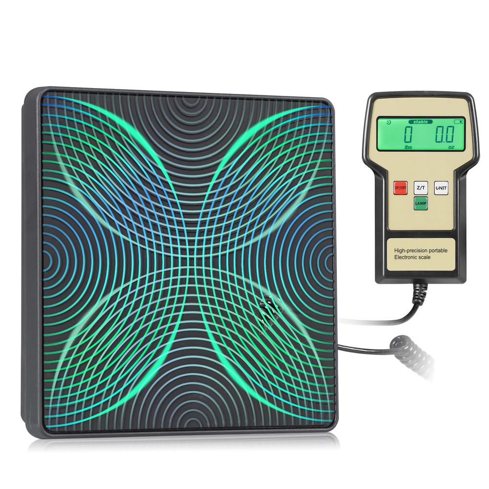 220LBS Electronic Digital Refrigerant Charging Weight Scale with Portable Case