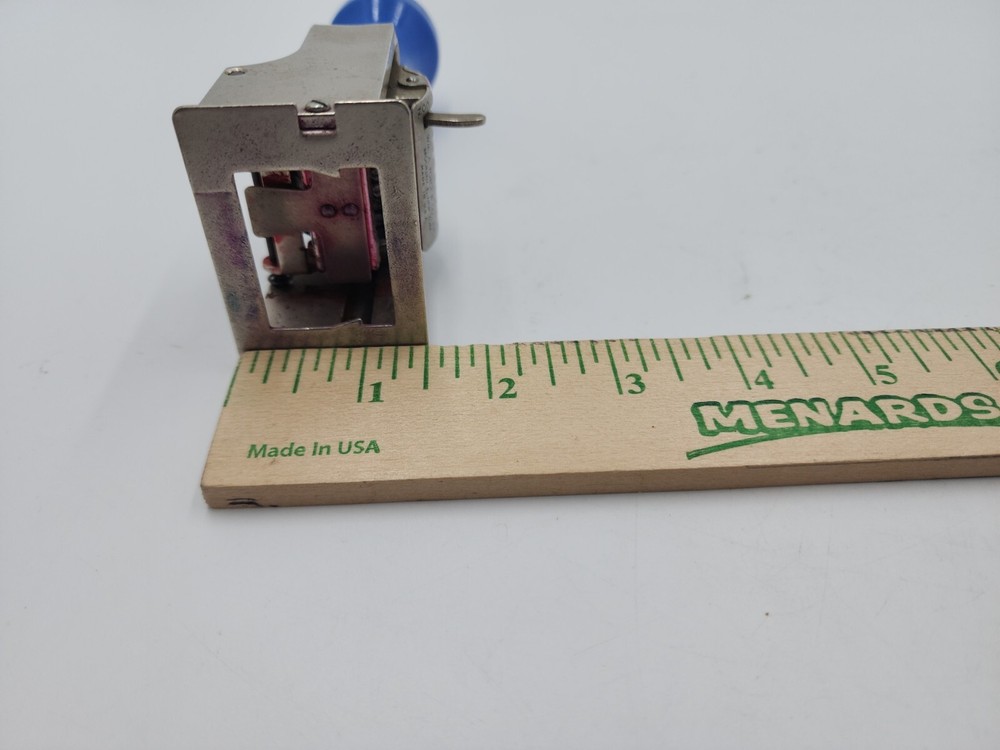 Force Model 150 Automatic Numberer Machine 6 Wheel Stamper Blue Made In USA
