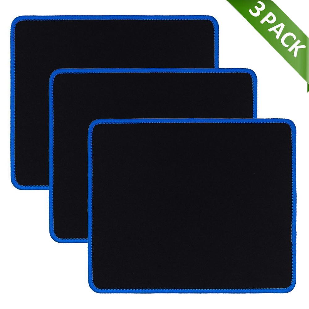 Non-Slip Mouse Pad Stitched Edge PC Laptop For Computer PC Gaming Rubber Base