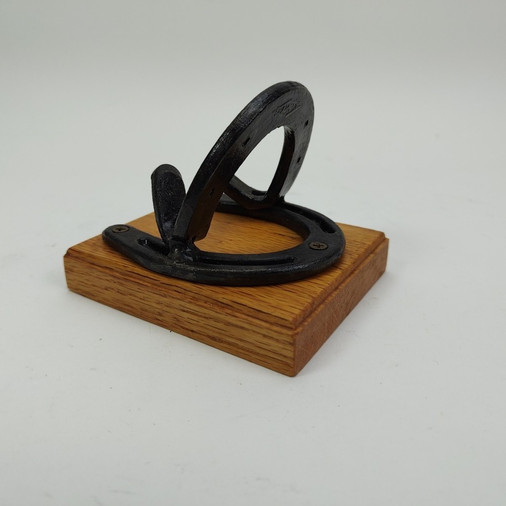 Vintage Diamond Pony Horseshoe Handcrafted Display Rack Wall Mount Hook Decor