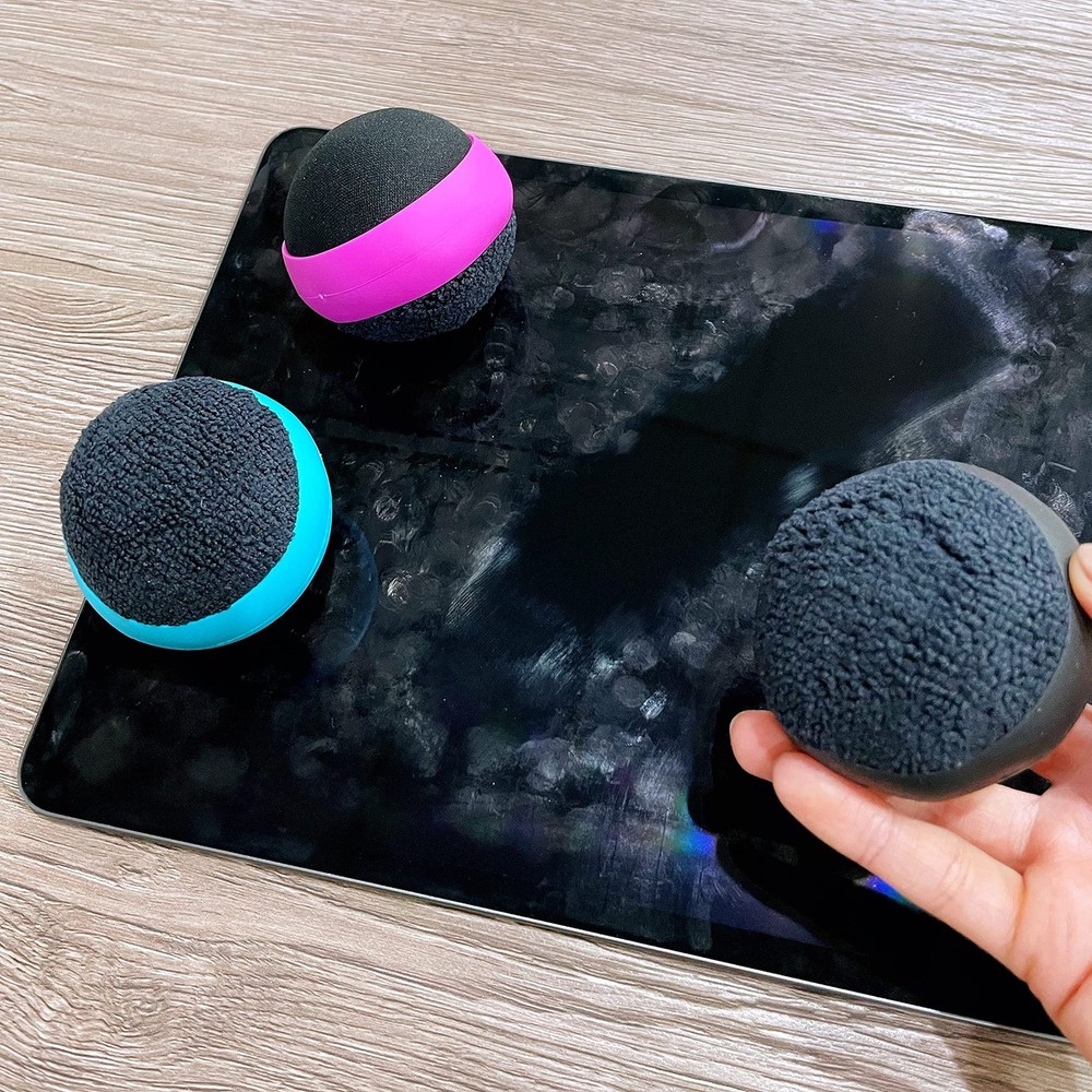 Awesome Screen Cleaning Ball, Dual Action Microfiber Cloth, for Touch Screen...