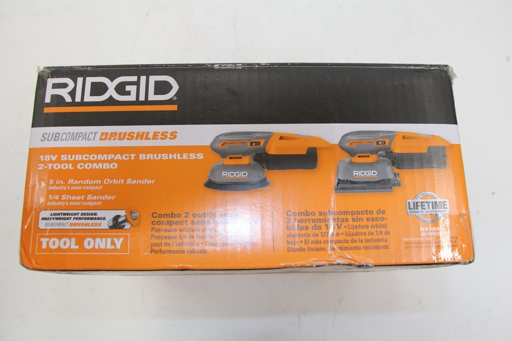 (R9786) 18V Subcompact Brushless Sander 2-Tool Kit, (Tool Only)