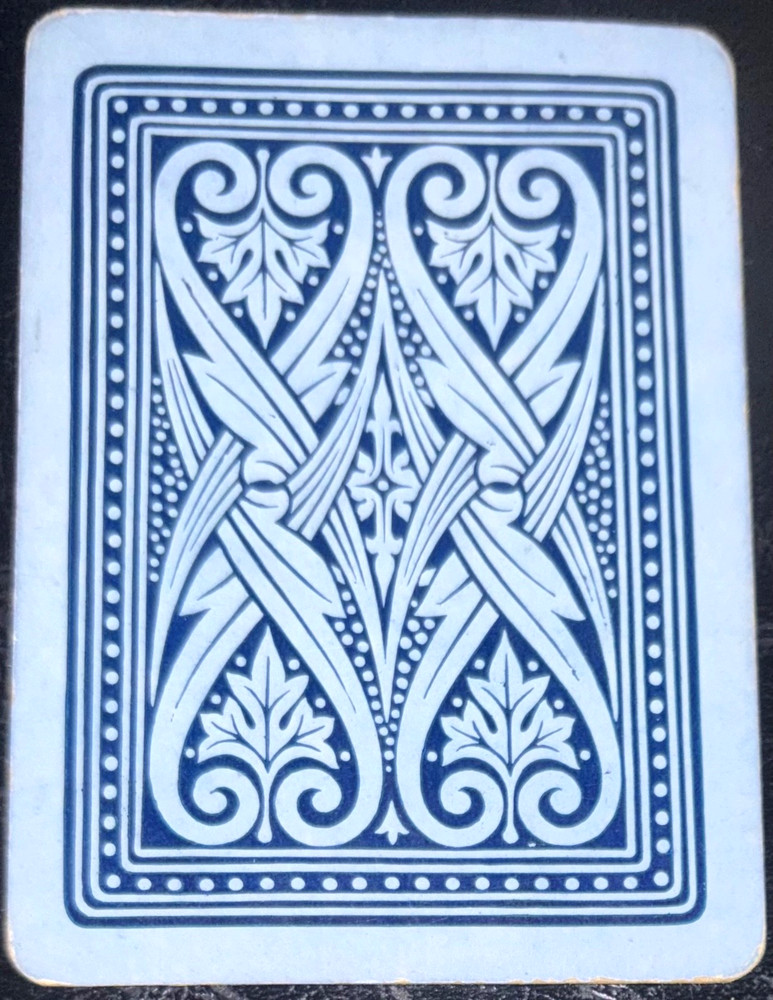 EW490 Swap Playing Cards 1 OLD WIDE ENGLISH PATTERNS SCROLLS FLOWERS