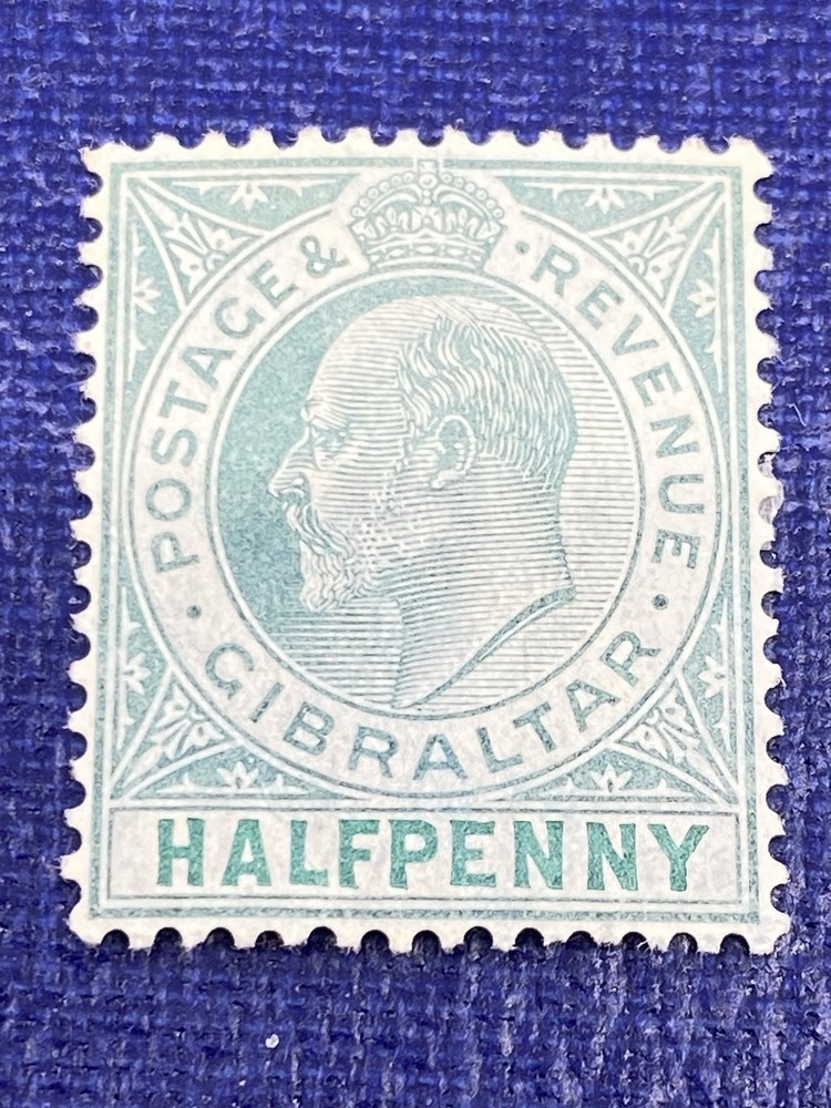 Gibraltar 1903 Edward VII ½d SG46 Mint Hinged