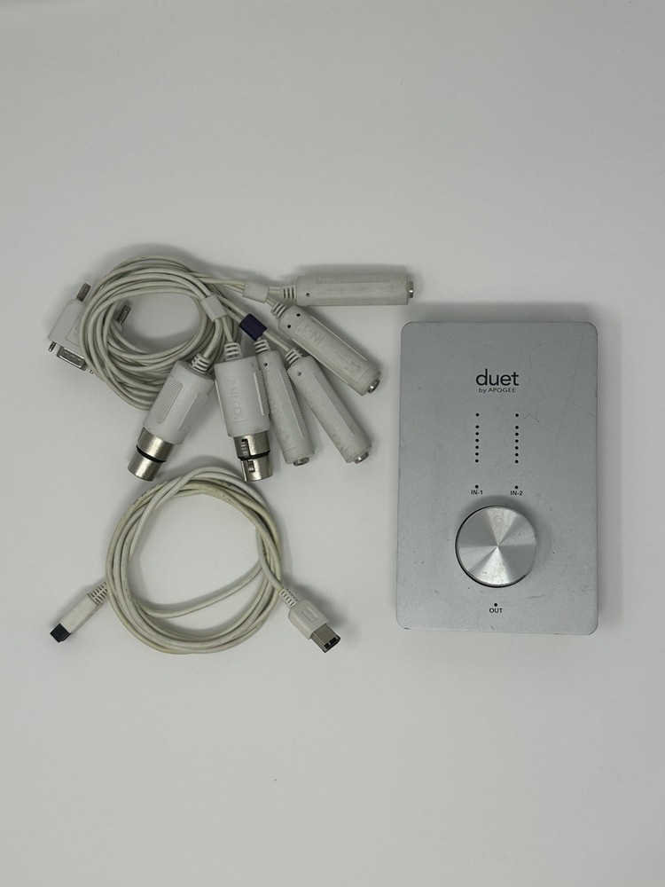 Apogee Duet FireWire Audio Interface w/ Breakout Cable & FW Cable Tested