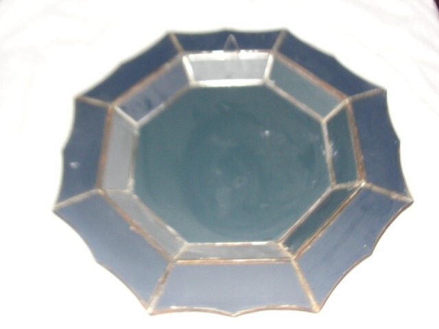 Octagonal Copper Wall Hanger with 10" Octagon Mirror