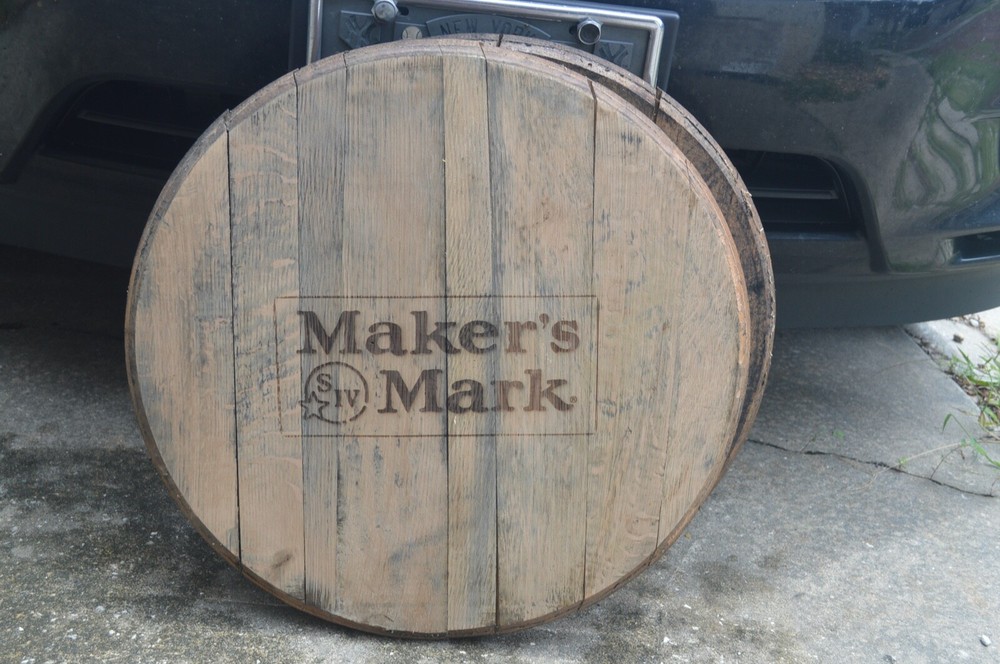 Maker's Mark Bourbon Whiskey Barrel Head/Lid