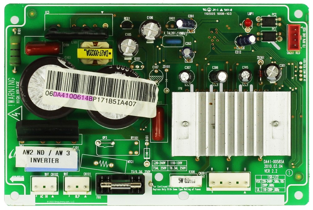 Samsung Refrigerator DA41-00614B Pcb Assembly Inverter