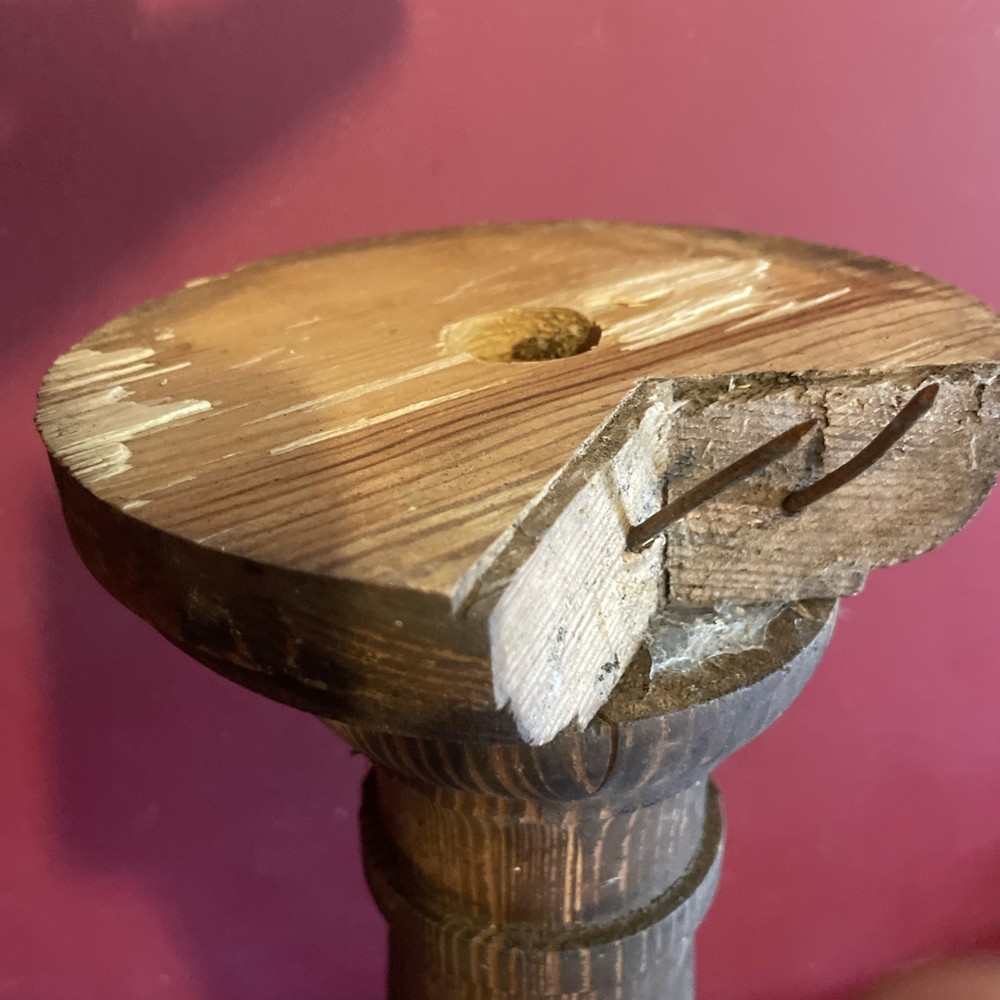 Short Church Rail Newel Post SEE ALL PICS