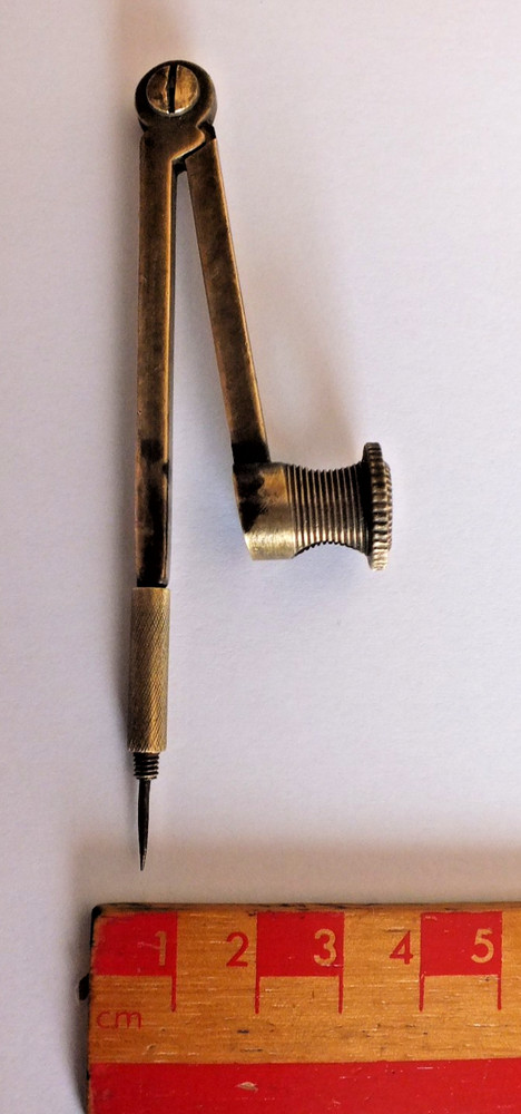 RARER VINTAGE HELIX OLD SCHOOL BRASS DRAWING COMPASS TECHNICAL DRAUGHTSMAN