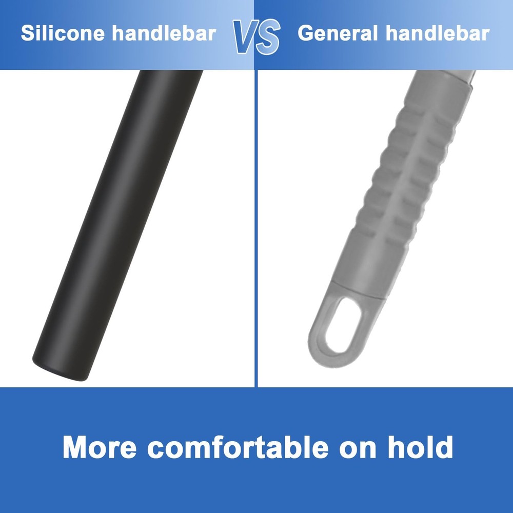 Shower Squeegee for Glass Doors, Squeegee with Black &Blue Extendable Squeegee