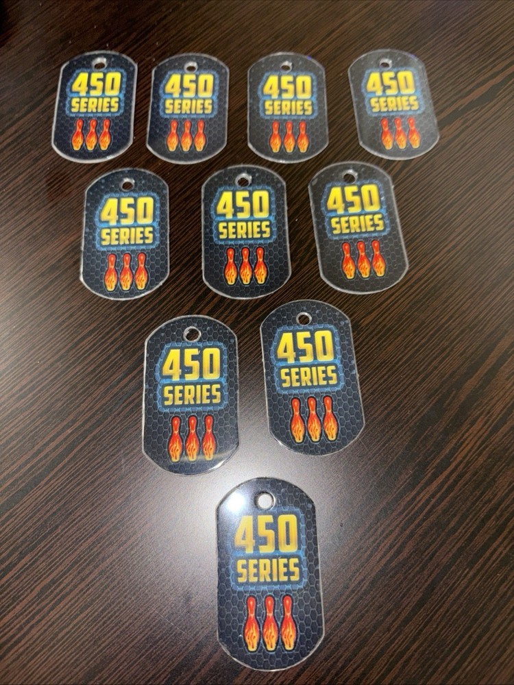 450 Series Bowling Bag Tag Awards 64 Pcs Available
