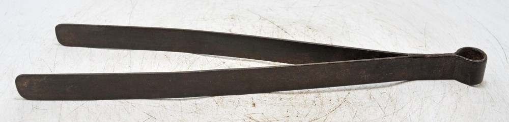 Antique Iron Long Kitchenware Tongs Original Old Hand Crafted
