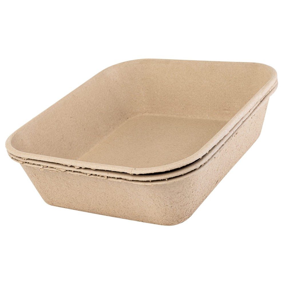 Jumbo Disposable Cat Litter Box, 6 Count - Eco-Friendly, Odor Control,