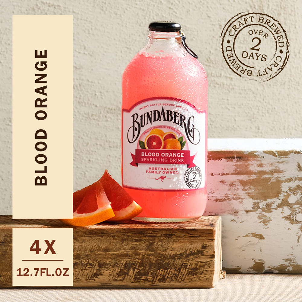 Sparking Fruit Drink, Blood Orange, 12.7 Fl Oz, 4 Count