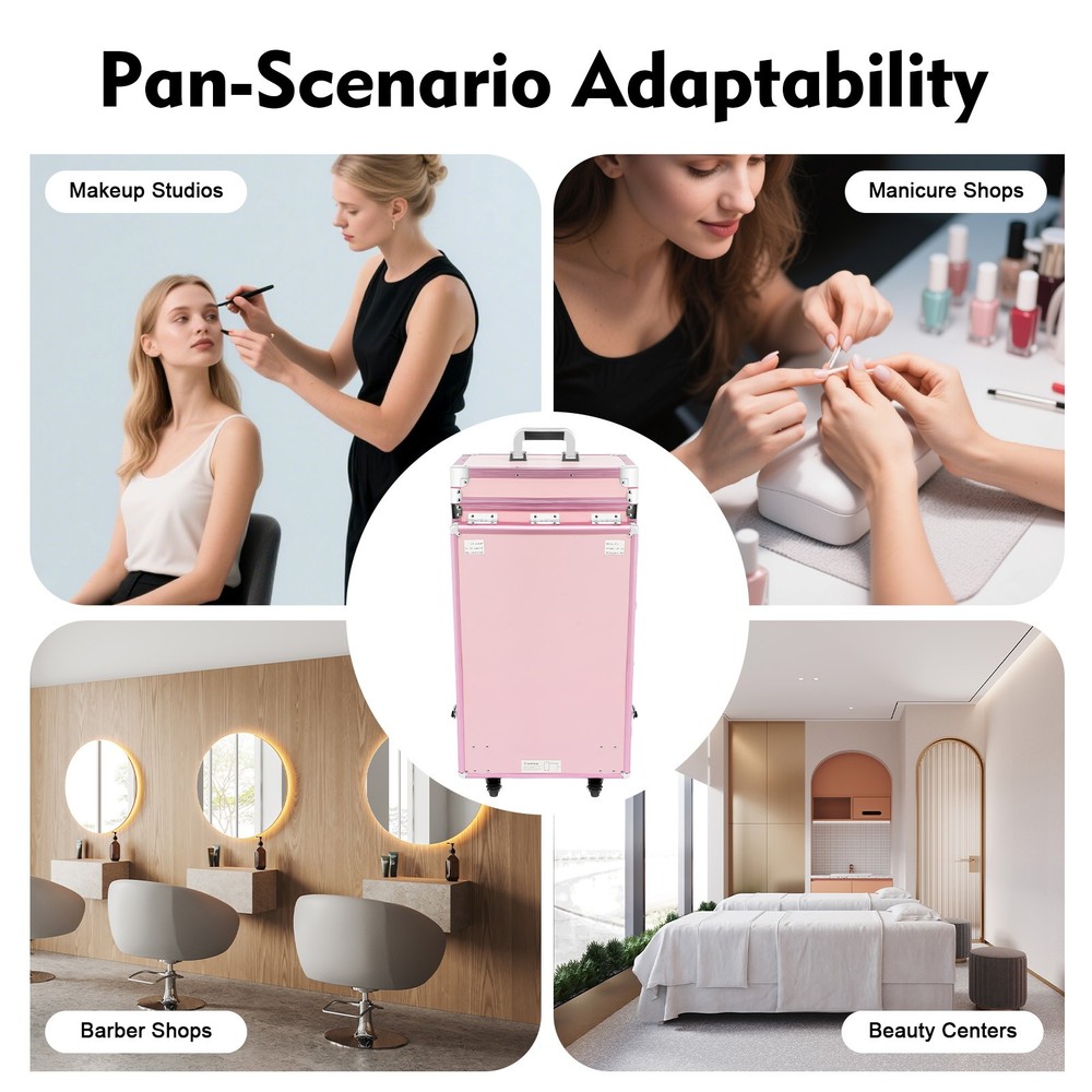 Foldable Nail Desk, Professional Makeup Storage Manicure Dressing Table