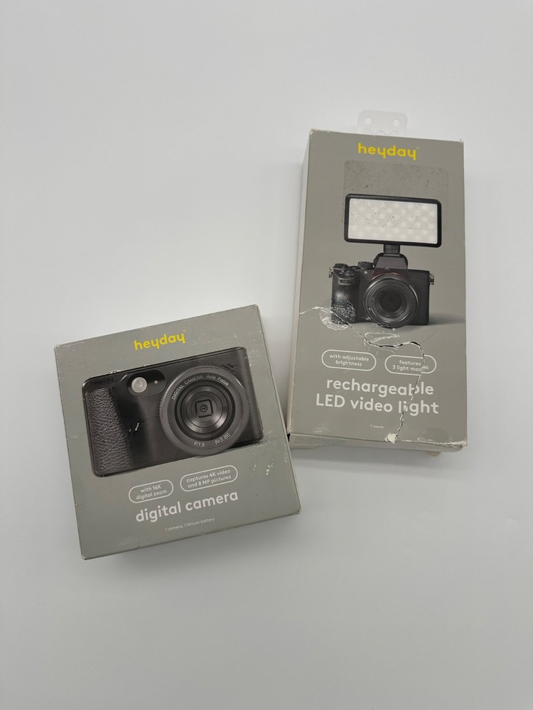 4K Digital Camera w LED Video Light Vlogging Starter Kit Basic Content Setup