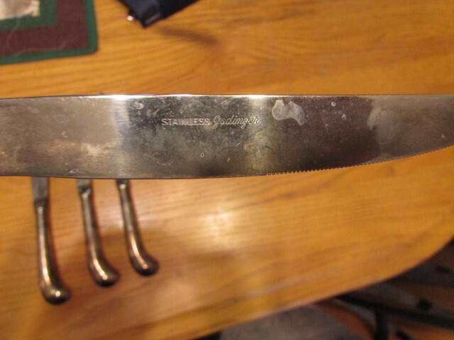 6 Godinger Steak / Dinner Knives Vintage
