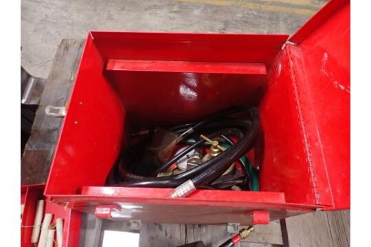 VICTOR TORCH HOSES WITH GAUGES AND CASE