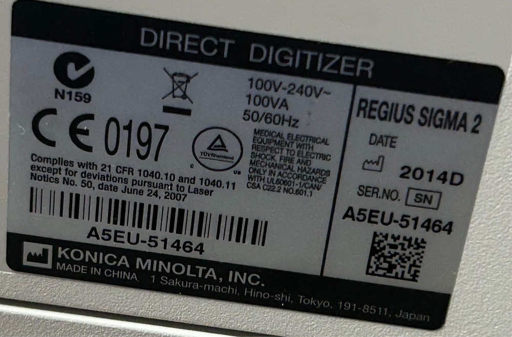 Konica Sigma 2 CR Reader