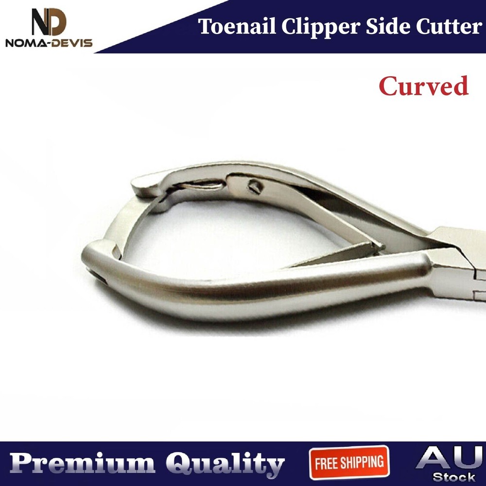 Heavy Duty Professional Thick Toe Nail Side Cutter Pattern Handle Curved X5 NEW