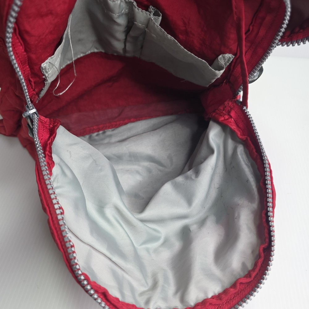 Kipling Seoul Backpack Multiple Pockets Red 16" x 13" - READ