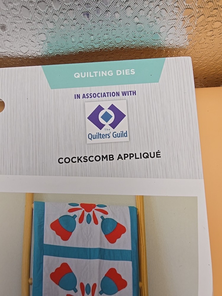 GEMINI Quilting Dies" Cockcomb Applique" Pattern & instruct. kit Crafter's Com.