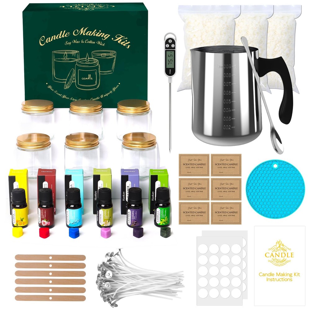 Candle Making Kit for Adults, Soy Candle Making Kit for Beginner - DIY Starte...