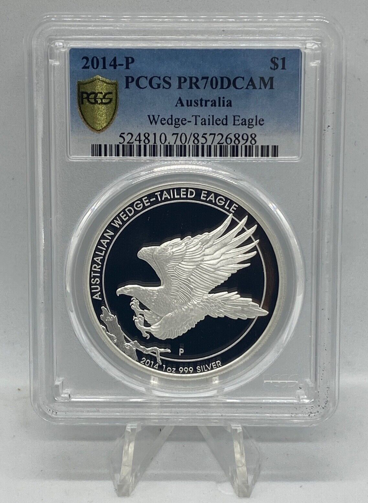 2014 Proof Australian Wedge-Tailed Eagle PCGS PR70DCAM Gold Shield (Secure +)