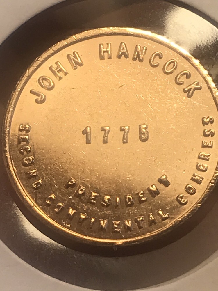 History Token - US Bicentennial John Handcock - Second Continental Congress
