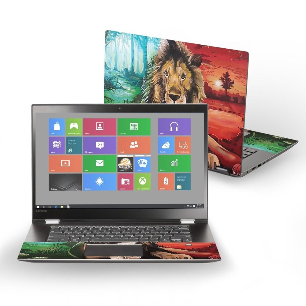 MightySkins Skin Compatible with Lenovo Flex 5 15" (2017) - Split Lion | Prot...
