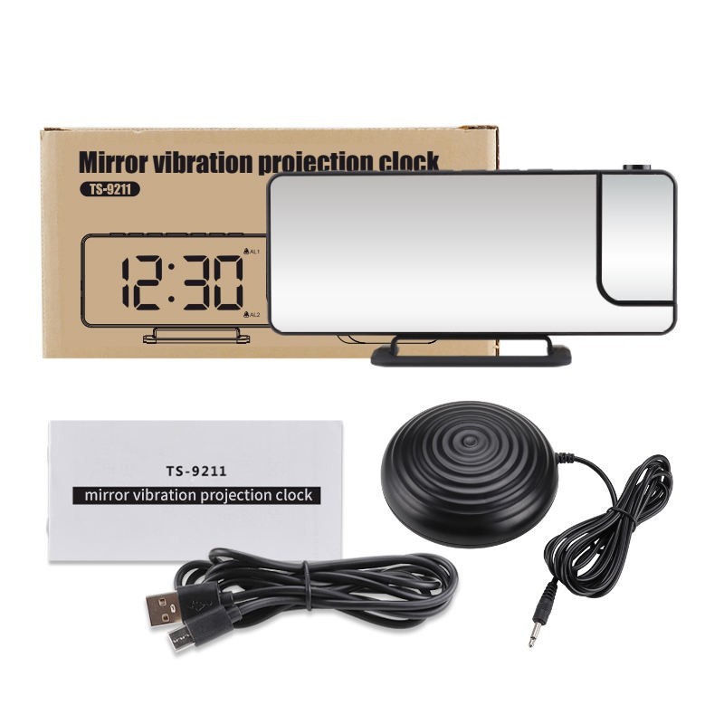 Mirror projection vibrating alarm clock TS-9211