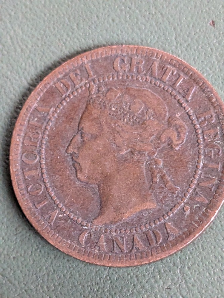 CANADA,  1896,  LARGE CENT,  BRONZE, KM#7