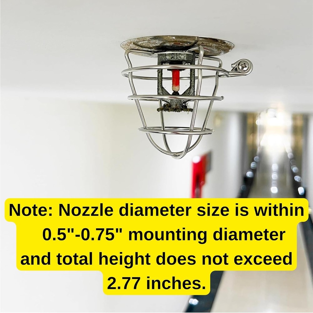 Fire sprinkler head guard cover