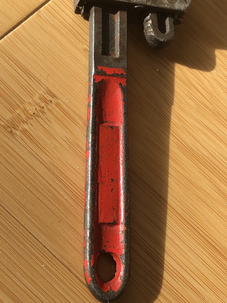 Vintage West Germany #8 Adjustable Pipe Wrench - Working Condition