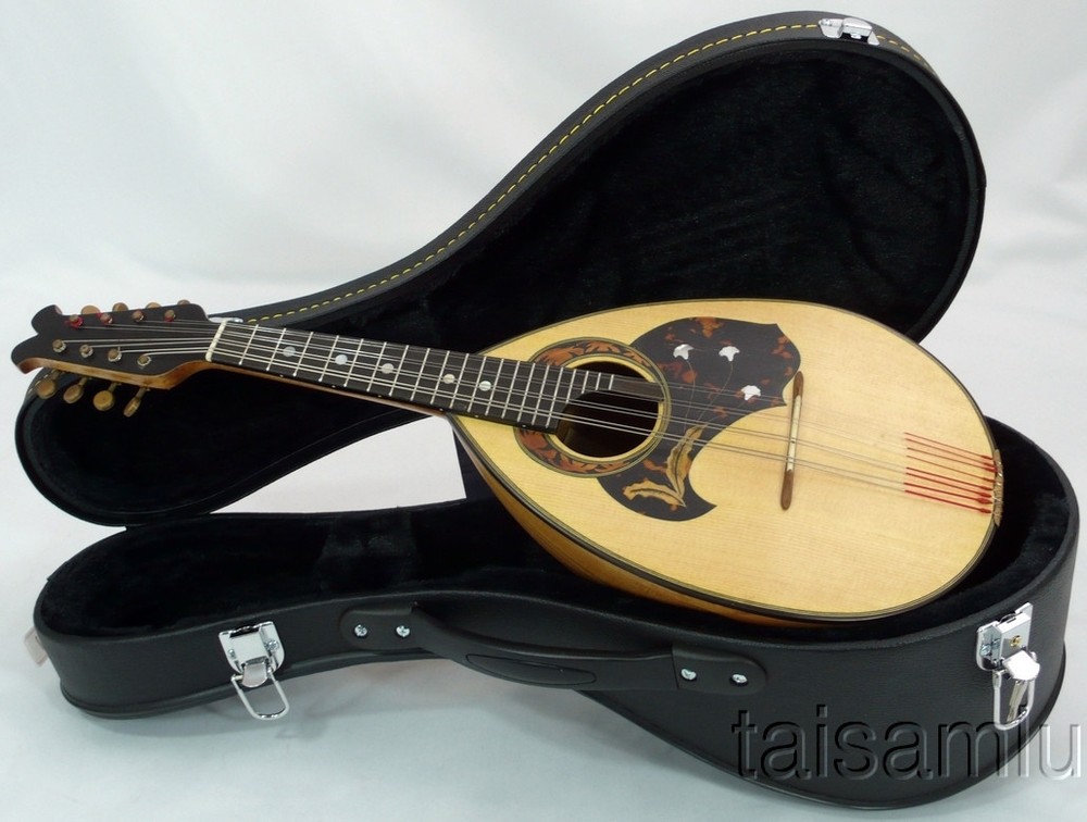 Japan MASCOT bowlback solid Spruce&Curly MAPLE Mandolin,hard case,OJMN21