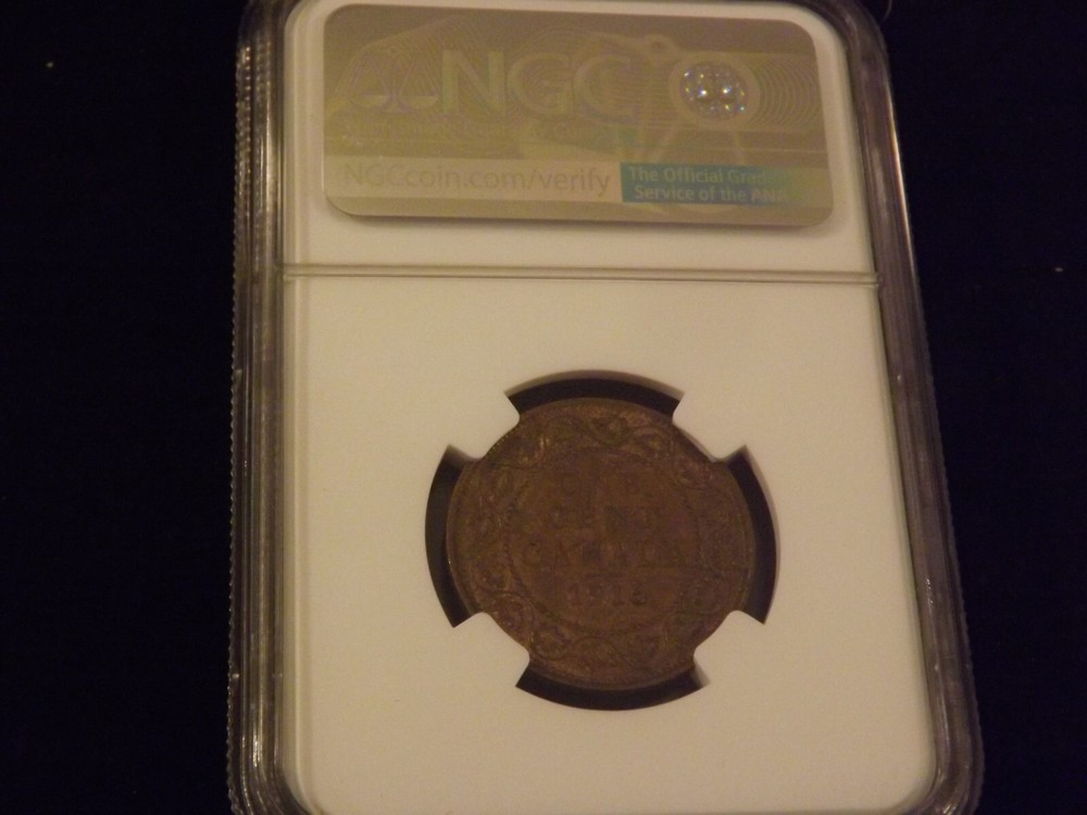 1916 1C Canada NGC MS 63