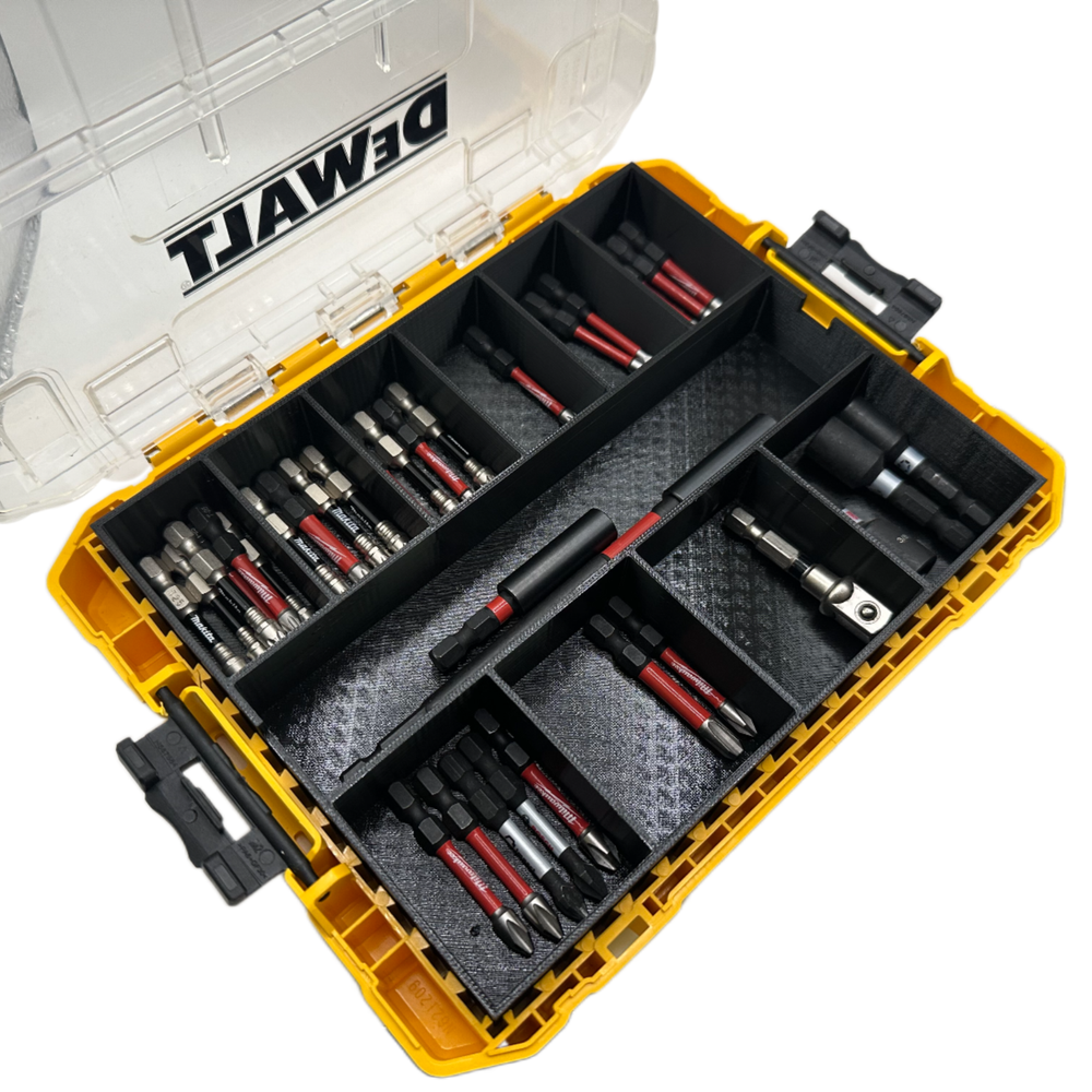 Impact bit holder insert for DEWALT Medium ToughCase (11 compartment)