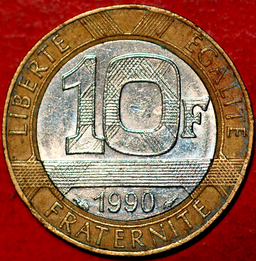 France 10 Francs 1990 KM# 964.1