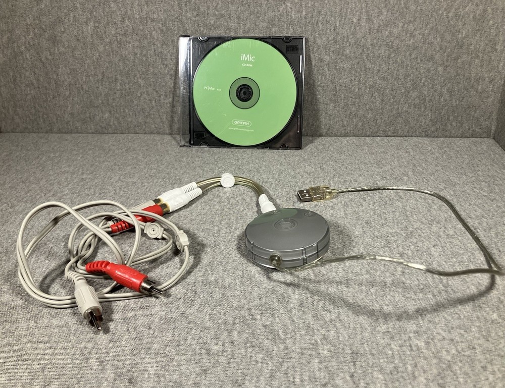 Griffin iMic USB Audio Interface PC/Mac v2.0 w/CD & Cables